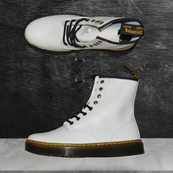 Dr. Martens Zavala Leather Combat Boots Women's Size 9 Men's Size 8 NEW - Picture 9 of 9